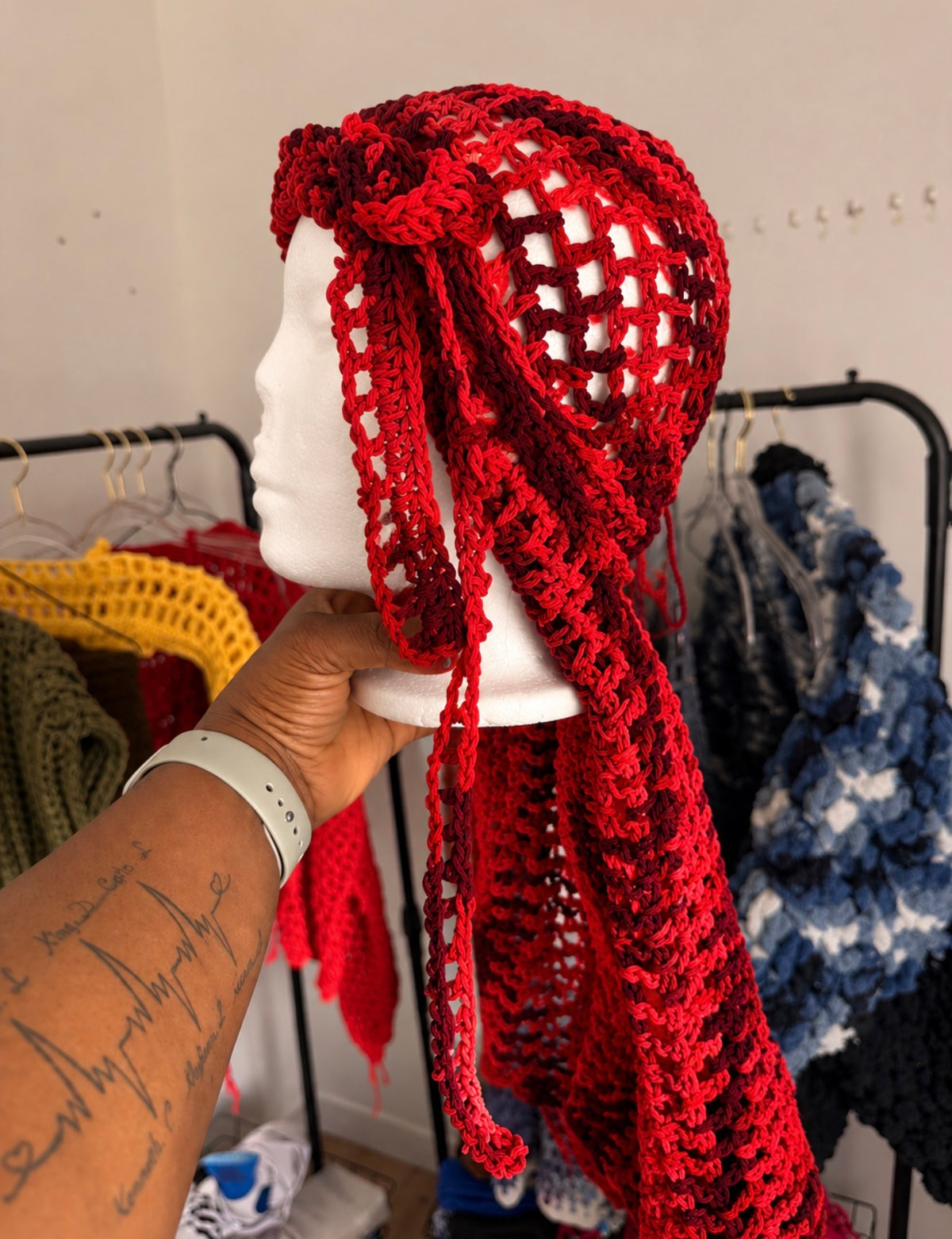 Crimson Flow Durag